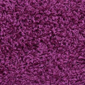 Carpet Stair Treads 15 pcs Violet 65x21x4 cm