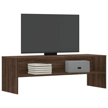 TV Cabinet Brown Oak 120x40x40 cm Engineered Wood