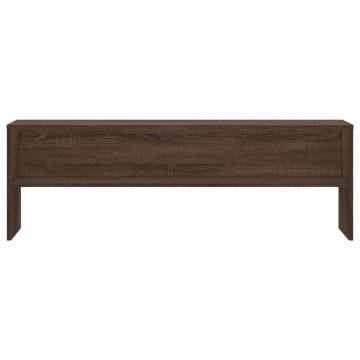 TV Cabinet Brown Oak 120x40x40 cm Engineered Wood