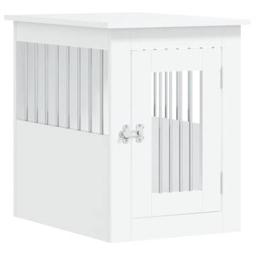 Dog Crate Furniture White 45x62x59 cm Engineered Wood