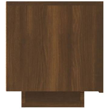 TV Cabinet Brown Oak 100x35x40 cm Engineered Wood