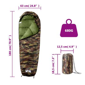 Mummy Sleeping Bag for Adults Camping 3 Seasons