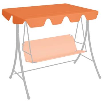 Replacement Canopy for Garden Swing Orange 150/130x105/70 cm