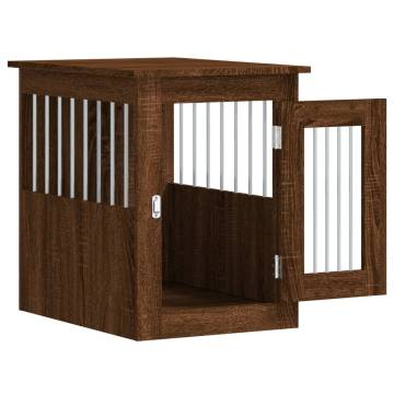 Dog Crate Furniture Brown Oak 45x62x59 cm Engineered Wood