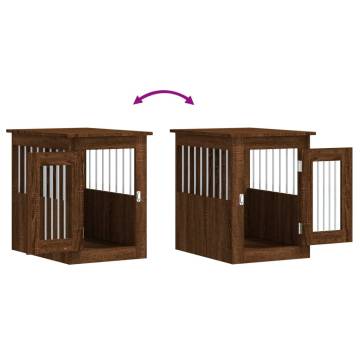 Dog Crate Furniture Brown Oak 45x62x59 cm Engineered Wood