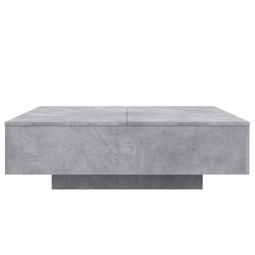 Coffee Table Concrete Grey 100x100x31 cm Engineered Wood