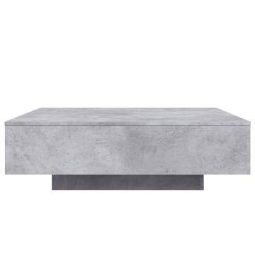 Coffee Table Concrete Grey 100x100x31 cm Engineered Wood