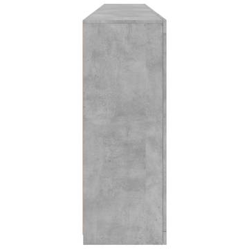 Sideboard with LED Lights Concrete Grey 162x37x100 cm