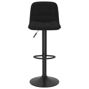 Bar Stools 2 pcs Black Velvet