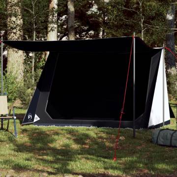 Camping Tent 2-Person White Blackout Fabric Waterproof