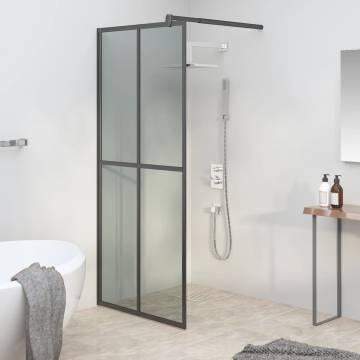 Walk-in Shower Screen 80x195 cm Dark Tempered Glass