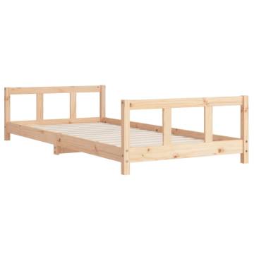 Kids Bed Frame 90x190 cm Solid Wood Pine