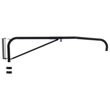 Hose Boom Wall Mounted Black Steel