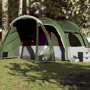 Family Tent 6-Person Green Waterproof