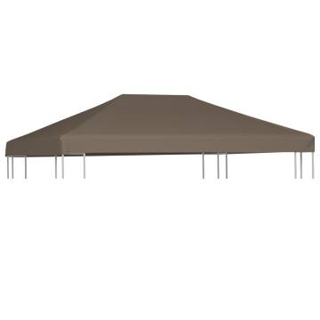 Gazebo Top Cover 310 g/m² 3x4 m Taupe