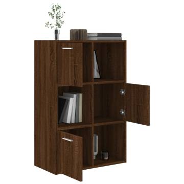 Storage Cabinet Brown Oak 60x29.5x90 cm