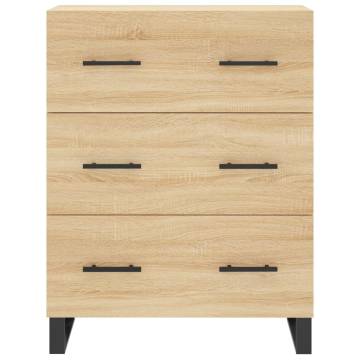 Highboard Sonoma Oak 69.5x34x180 cm Engineered Wood