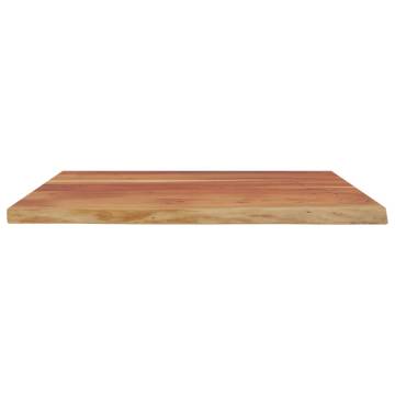 Desk Top 90x80x2.5 cm Rectangular Solid Wood Acacia Live Edge