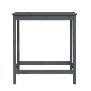 Bar Table Grey 100x50x110 cm Solid Wood Pine