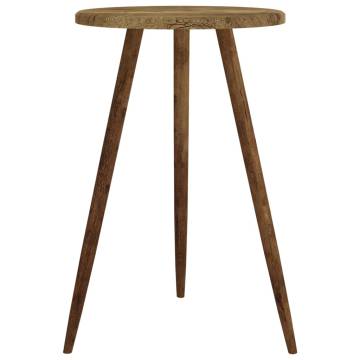 Bistro Table Dark Brown ??50x76 cm MDF and Iron