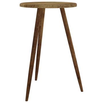 Bistro Table Dark Brown ??50x76 cm MDF and Iron