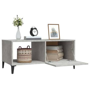 Coffee Table Concrete Grey 90x50x40 cm Engineered Wood