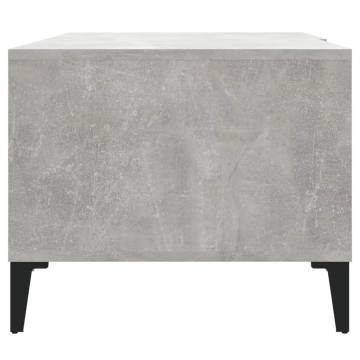 Coffee Table Concrete Grey 90x50x40 cm Engineered Wood