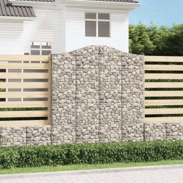 Arched Gabion Basket 200x30x220240 cm Galvanised Iron