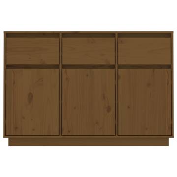 Sideboard Honey Brown 110x34x75 cm Solid Wood Pine