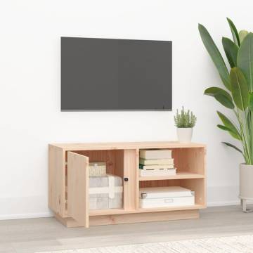 TV Cabinet 80x35x40.5 cm Solid Wood Pine