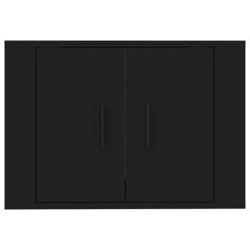 Wall Mounted TV Cabinet Black 57x34.5x40 cm