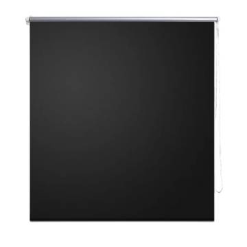 Roller Blind Blackout 100 x 230 cm Black