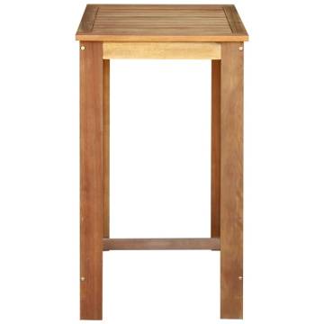 Bar Table Solid Acacia Wood 60x60x105 cm