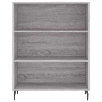 Highboard Grey Sonoma 69.5x32.5x180 cm Engineered Wood