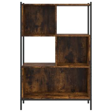 Bookcase Smoked Oak 72x28x109 cm Engineered Wood