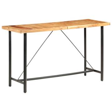 Bar Table 180x70x107 cm Solid Sheesham Wood