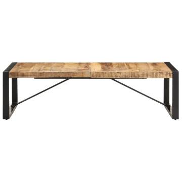 Coffee Table 140x70x40 cm Rough Mango Wood