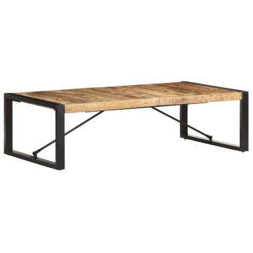 Coffee Table 140x70x40 cm Rough Mango Wood