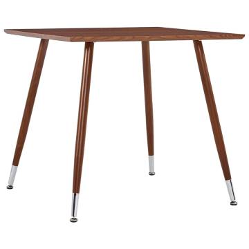 Dining Table Brown 80.5x80.5x73 cm MDF