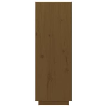 Highboard Honey Brown 60x40x116.5 cm Solid Wood Pine