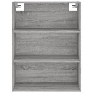 Highboard Grey Sonoma 69.5x32.5x180 cm Engineered Wood