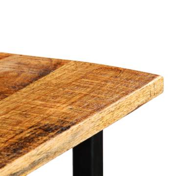 Tractor Bar Table Solid Mango Wood Red 60x150x107 cm