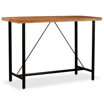 Bar Table Solid Acacia Wood 150x70x107 cm