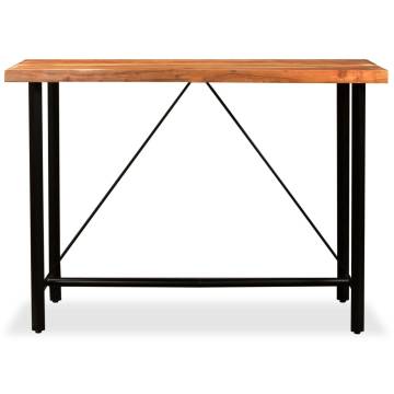 Bar Table Solid Acacia Wood 150x70x107 cm