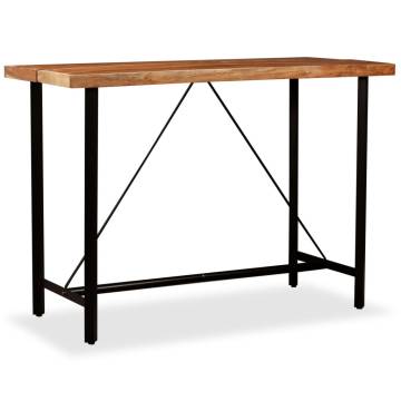 Bar Table Solid Acacia Wood 150x70x107 cm