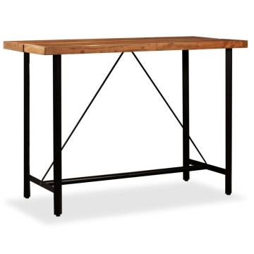 Bar Table Solid Acacia Wood 150x70x107 cm