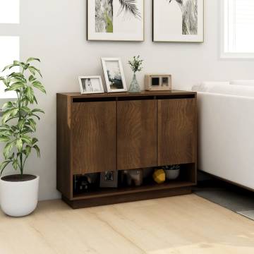 Sideboard Brown Oak 97x31x75 cm Engineered Wood