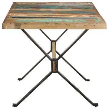 Dining Table 160x80x76 cm Solid Reclaimed Wood