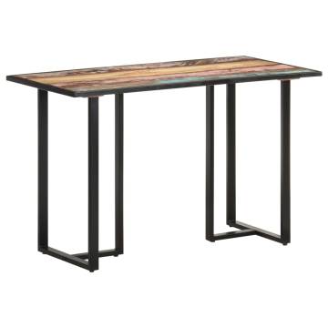 Dining Table 120 cm Solid Reclaimed Wood