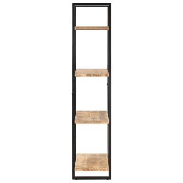 4-Tier Bookcase 80x40x180 cm Rough Mango Wood